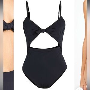 Mara Hoffman Kia High Waist One Piece Cut Out Swimsuit